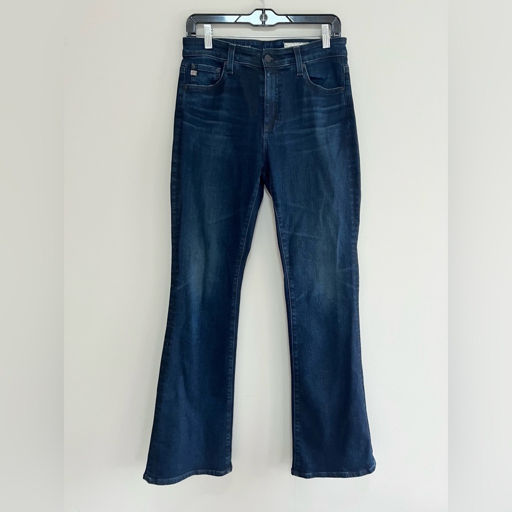 AG Adriano Goldschmied Farrah Boot High-Rise Fit Jeans, Dark Blue Wash, 28
